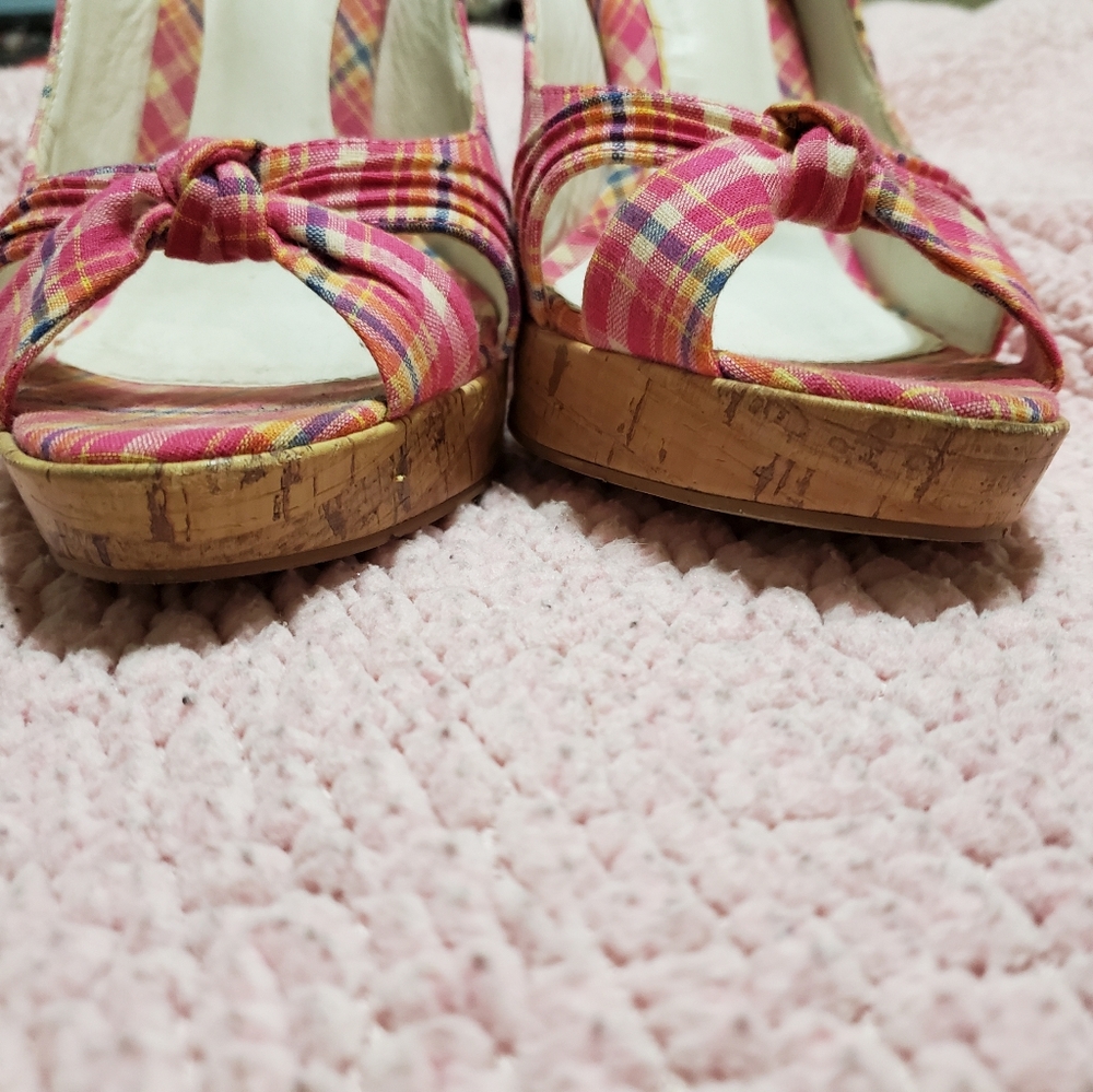 Pink Plaid Heels Rue 21 etc - Picture 6 of 8